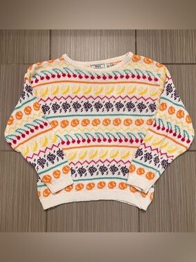 Vintage fruit sweater 80s 1980s